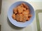 Shrimp filled with flour coated with tofu skin and then fried