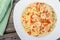 Shrimp garlic pasta