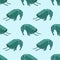 Shrimp isometric seamless pattern. Marine plankton ornament. Animal aquatic arthropods texture. Underwater background crustacean