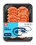 Shrimp label template, seafood plastic tray