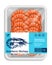 Shrimp label template, seafood plastic tray