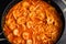 Shrimp and Pasta in Tomato Cream Sauce in a Saute Pan