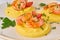 Shrimp & Polenta - fodmap dash diet gluten free dish, side view