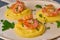 Shrimp & Polenta - fodmap dash diet gluten free dish, side view