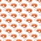 Shrimp seamless pattern, seafood background