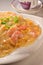 Shrimp sweet corn sauce flat noodle