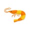 Shrimp vector flat illustration isolated