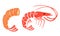 Shrimp vector illustration