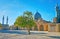 The Shrine behind the tree, Mahan, Iran