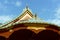 Shrine eaves of Kanda Myojin in Kanda district, Tokyo, Japan