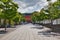 The shrine gate and approach inside Fushimi-inari shrine. Kyoto Japan