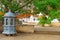 Shrine near Holy bodhi ficus tree in the Dambulla Golden temple