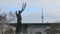 Shrine Peace Memorial standing in front of CN Tower