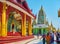 The Shrine of Sacred Hair Relic Washing Well in Shwedagon, Yangon, Myanmar