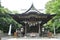 The shrine `Shirahata-jinja` where the Japanese warlord Yoshitsune Minamoto is enshrined.