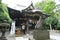 The shrine `Shirahata-jinja` where the Japanese warlord Yoshitsune Minamoto is enshrined.