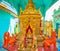 The shrine in Thanboddhay monastery, Monywa, Myanmar