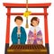 Shrine visit on the Japanese New Year