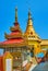 Shrines on top of Mount Popa outcrop, Myanmar