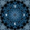Shristmas snowflakes round clock watch pixel blurred