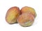 Shriveled plums isolated