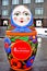 Shrovetide doll figure in Moscow