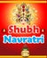 Shubh navratri artistic background