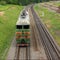 Shunting diesel locomotive.