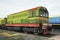 Shunting locomotive in railway museum. Brest. Belarus