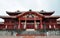 Shuri Castle in Okinawa, Seiden building, Japan.