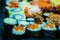 The shushi, japanese food for health