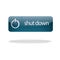 shutdown button. Vector illustration decorative design