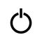 shutdown icon. Element of web icon for mobile concept and web apps. Thin line shutdown icon can be used for web and mobile