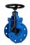 Shutoff water valve. Isolated image