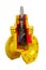 Shutoff water valve. Isolated image