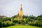 Shwe Dagon pagoda, It is located in the center of Yangon, Myanmar, June-2017