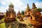 Shwe Indein pagoda stupas in Myanmar