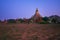 Shwe San Daw Pagoda in evening lighting, Bagan, Myanmar