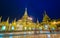 Shwedagon golden pagoda at night, Yangon,Myanmar