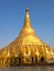 Shwedagon pagoda ,the famous sacred place and tourist attraction