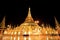 Shwedagon pagoda at night, Rangon,Myanmar