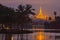 Shwedagon Pagoda in twilight