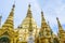 Shwedagon Paya pagoda Myanmer famous sacred place and tourist at