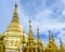 Shwedagon Paya pagoda Myanmer famous sacred place and tourist attraction landmark.Yangon