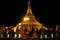Shwedagon temple at night