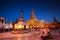Shwedagon Under Twilight, Myanmar