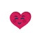 Shy Emoji Heart Shaped