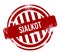 Sialkot - Red grunge button, stamp