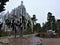 Sibelius Monument in a park in Helsinki