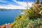 Sibenik bay nature aerial view